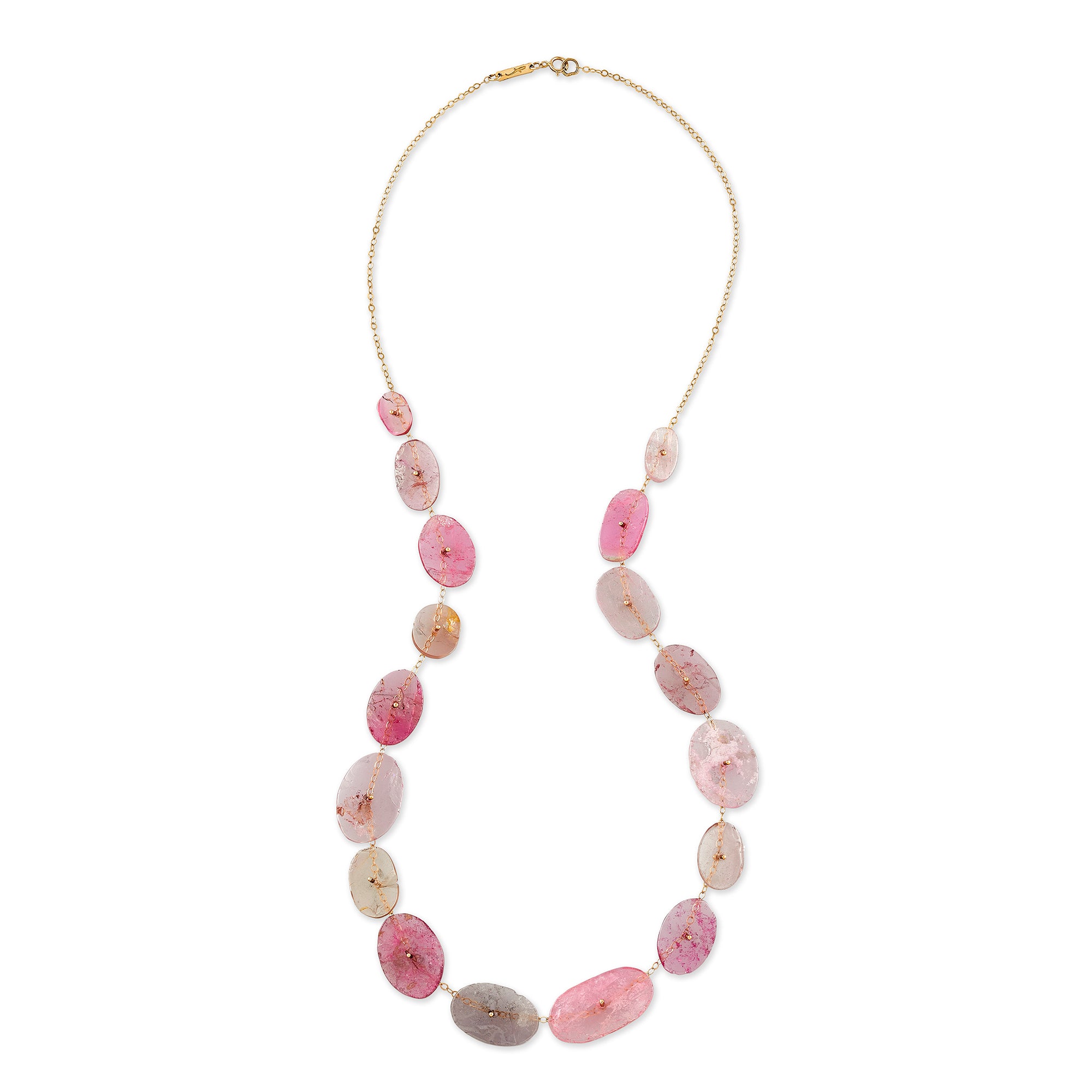 Pink Ombre Tourmaline Necklace