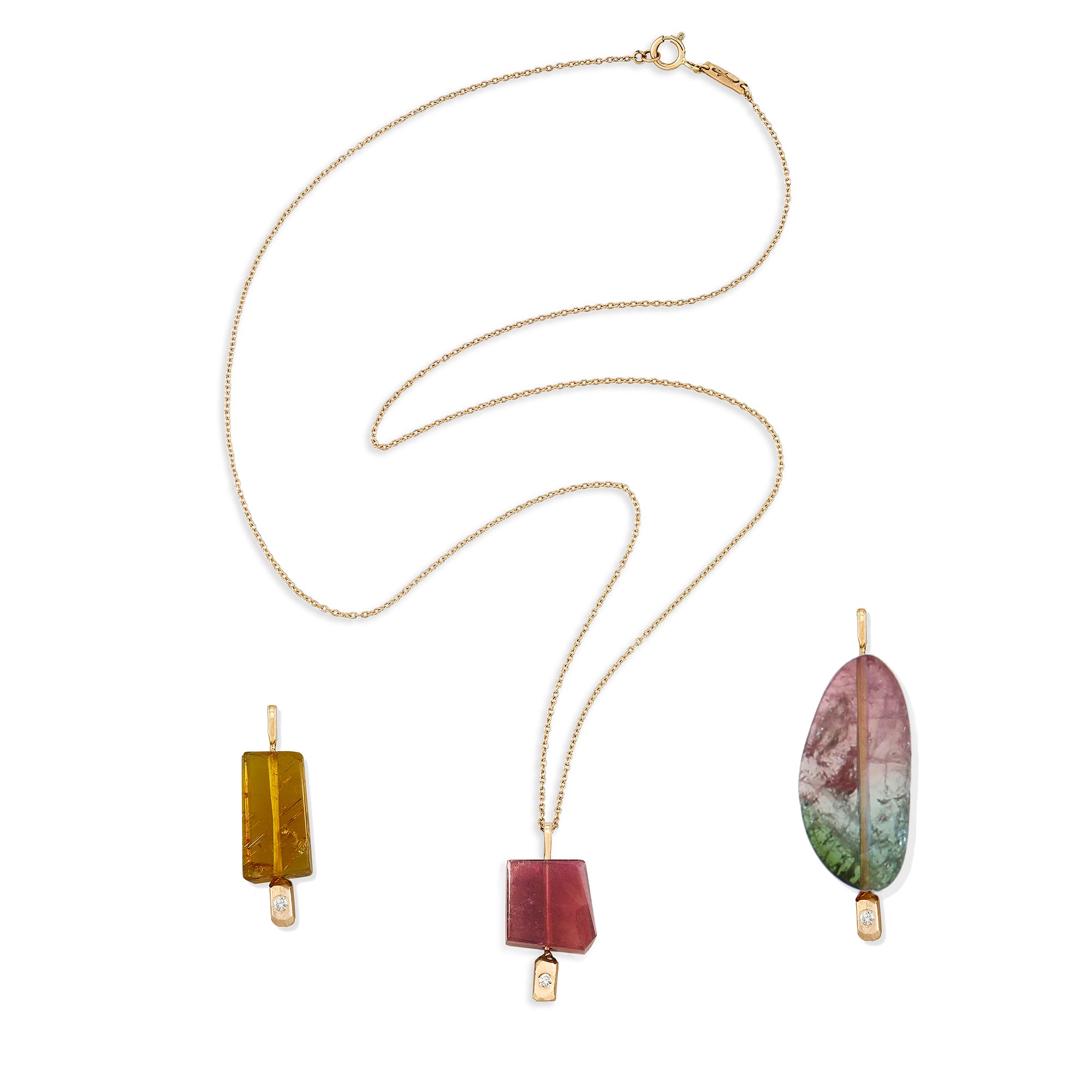 Tourmaline Doré Pendant Necklace