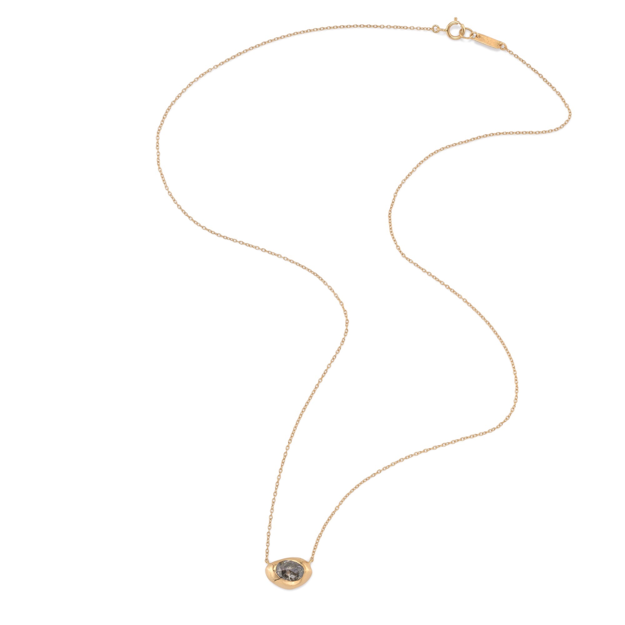 Oval Diamond Oona Pedant Necklace