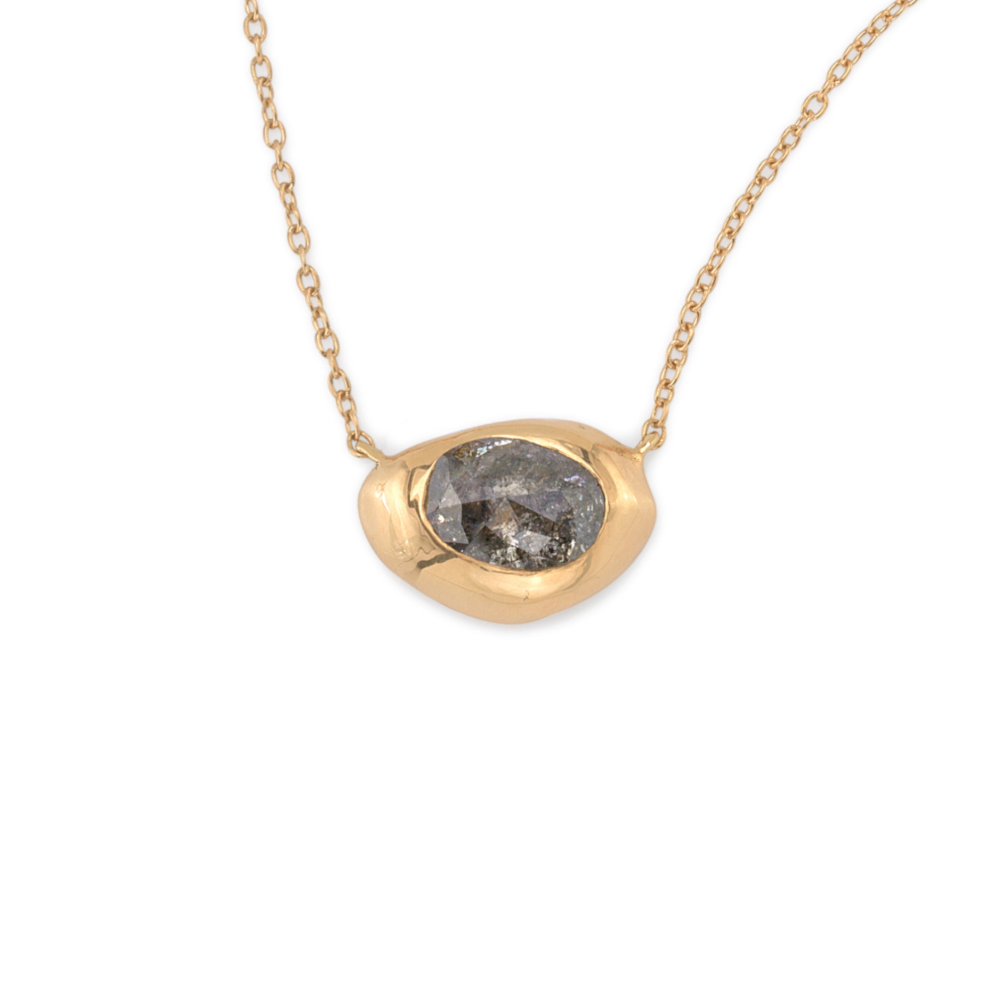 Oval Diamond Oona Pedant Necklace
