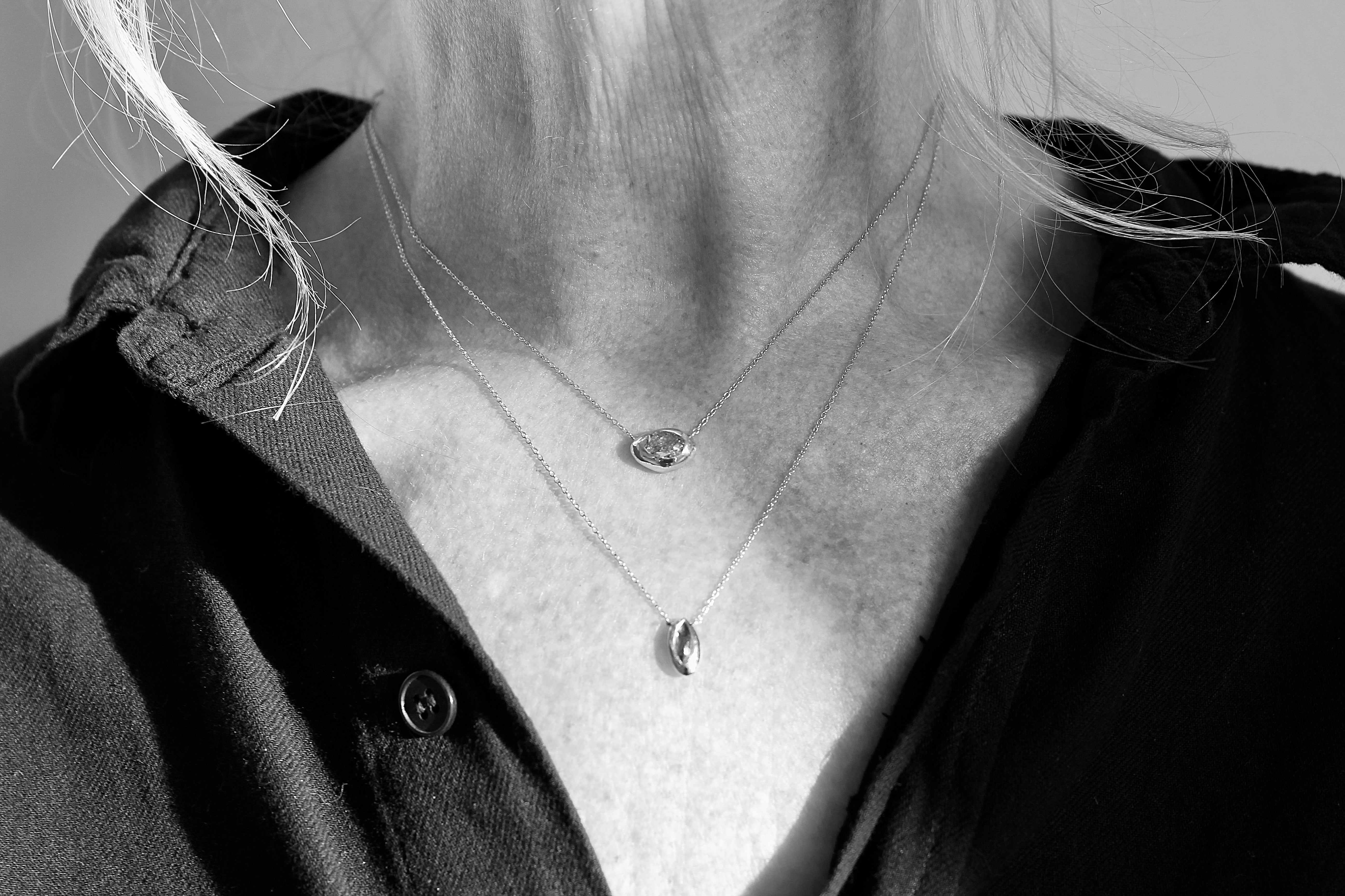 Oval Diamond Oona Pedant Necklace