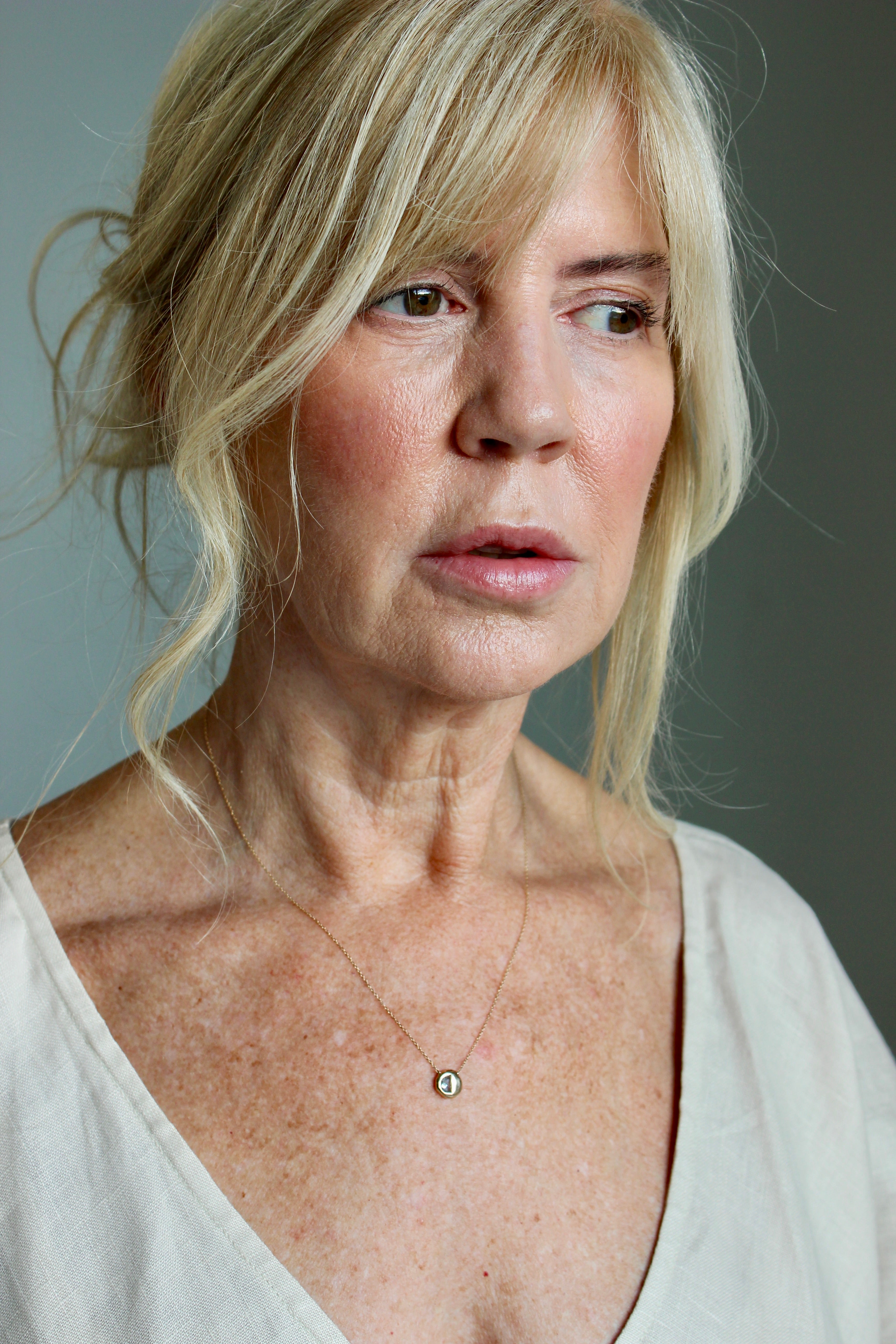 1/2 Moon Diamond Oona Pedant Necklace