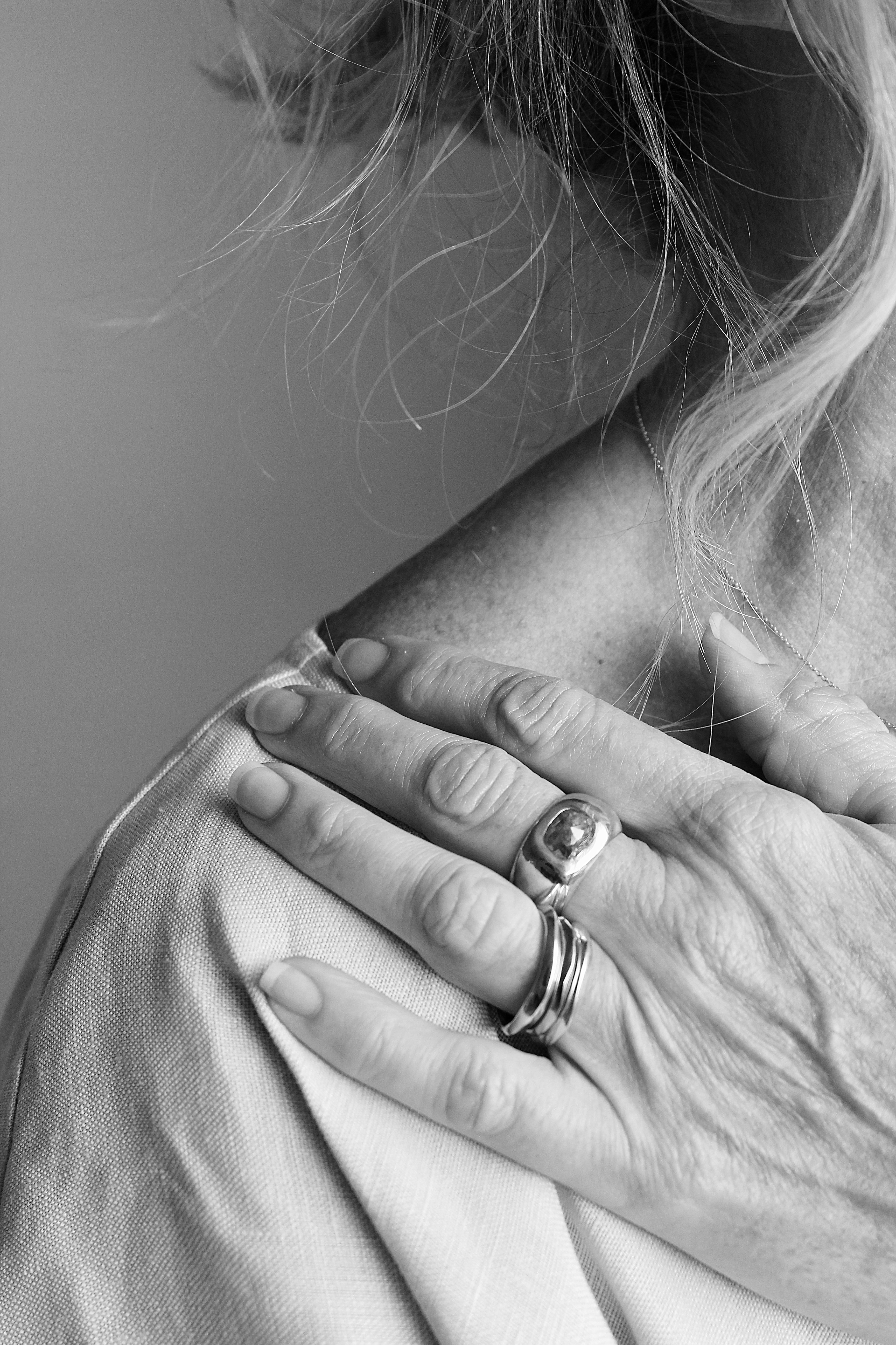 Grey Diamond Dome Ring