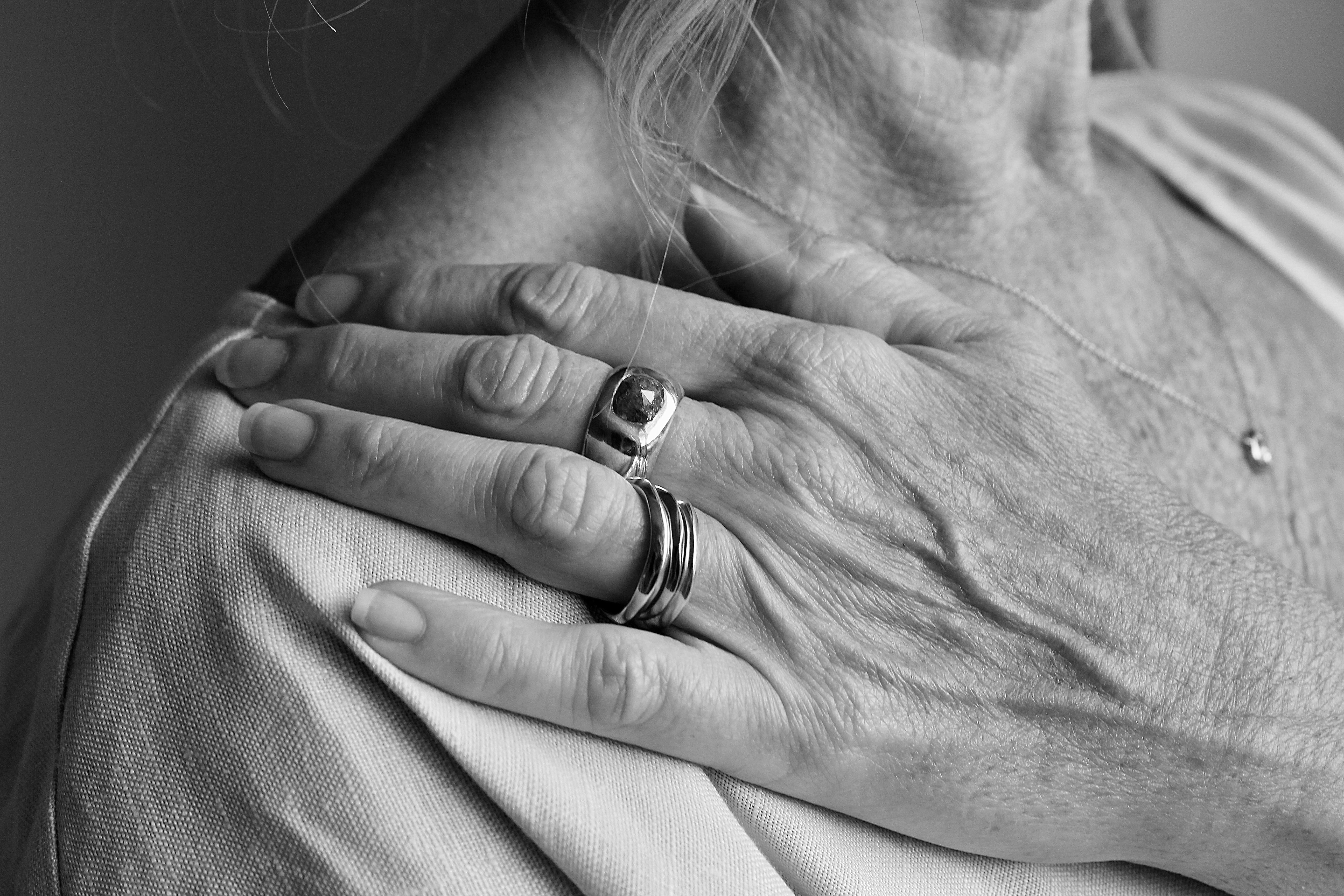 Grey Diamond Dome Ring