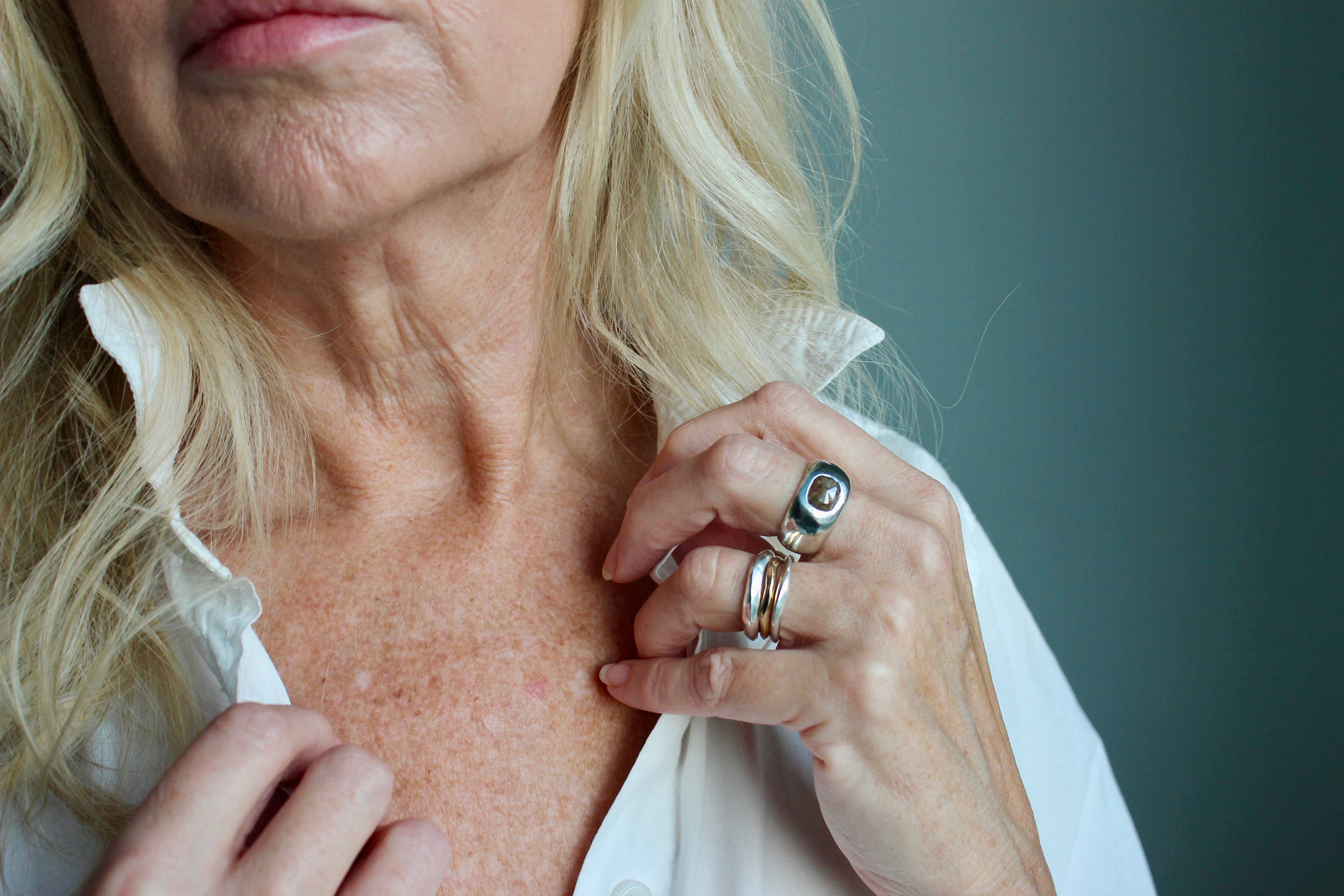 Grey Diamond Dome Ring