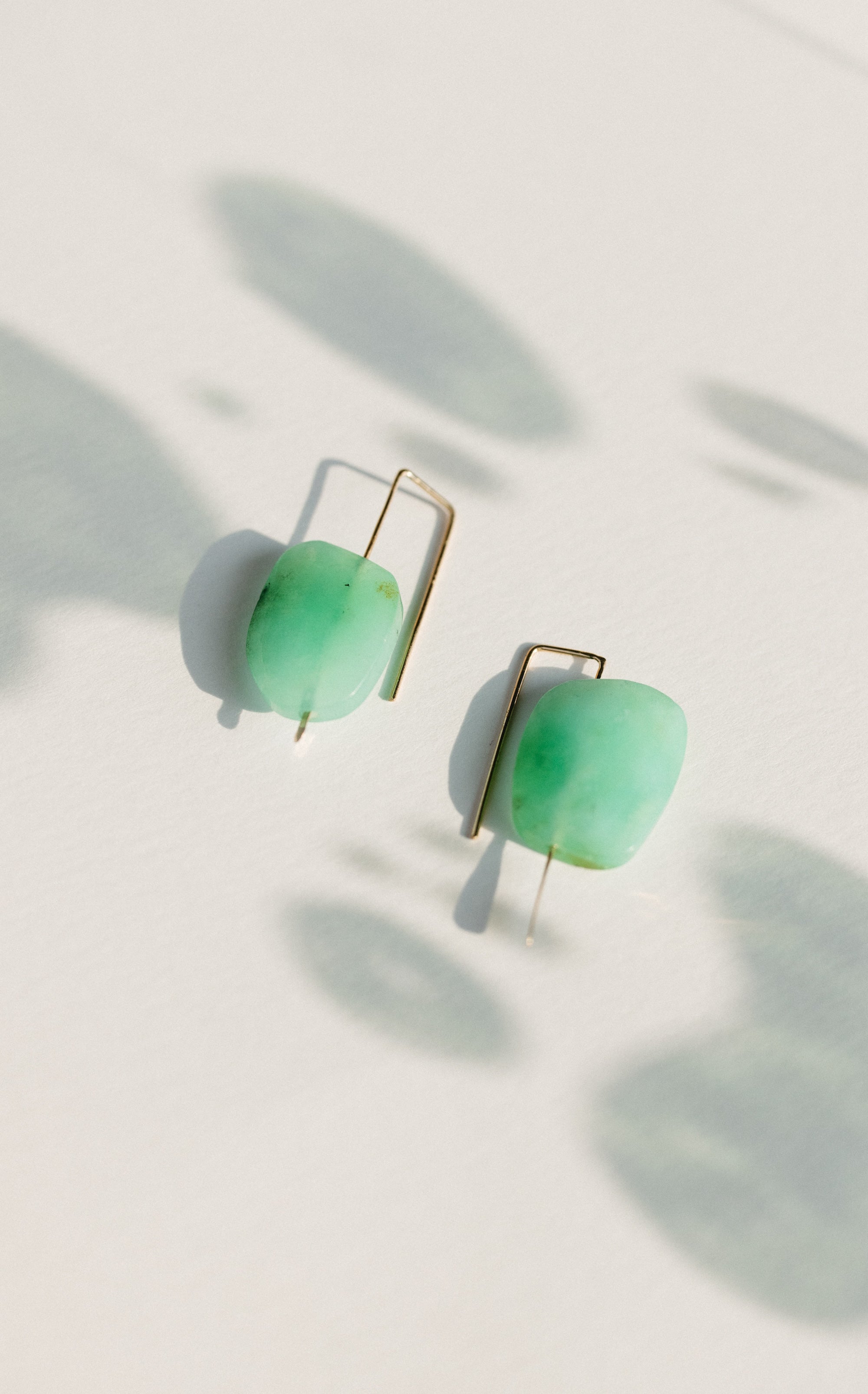 Medium Hook with Chrysoprase
