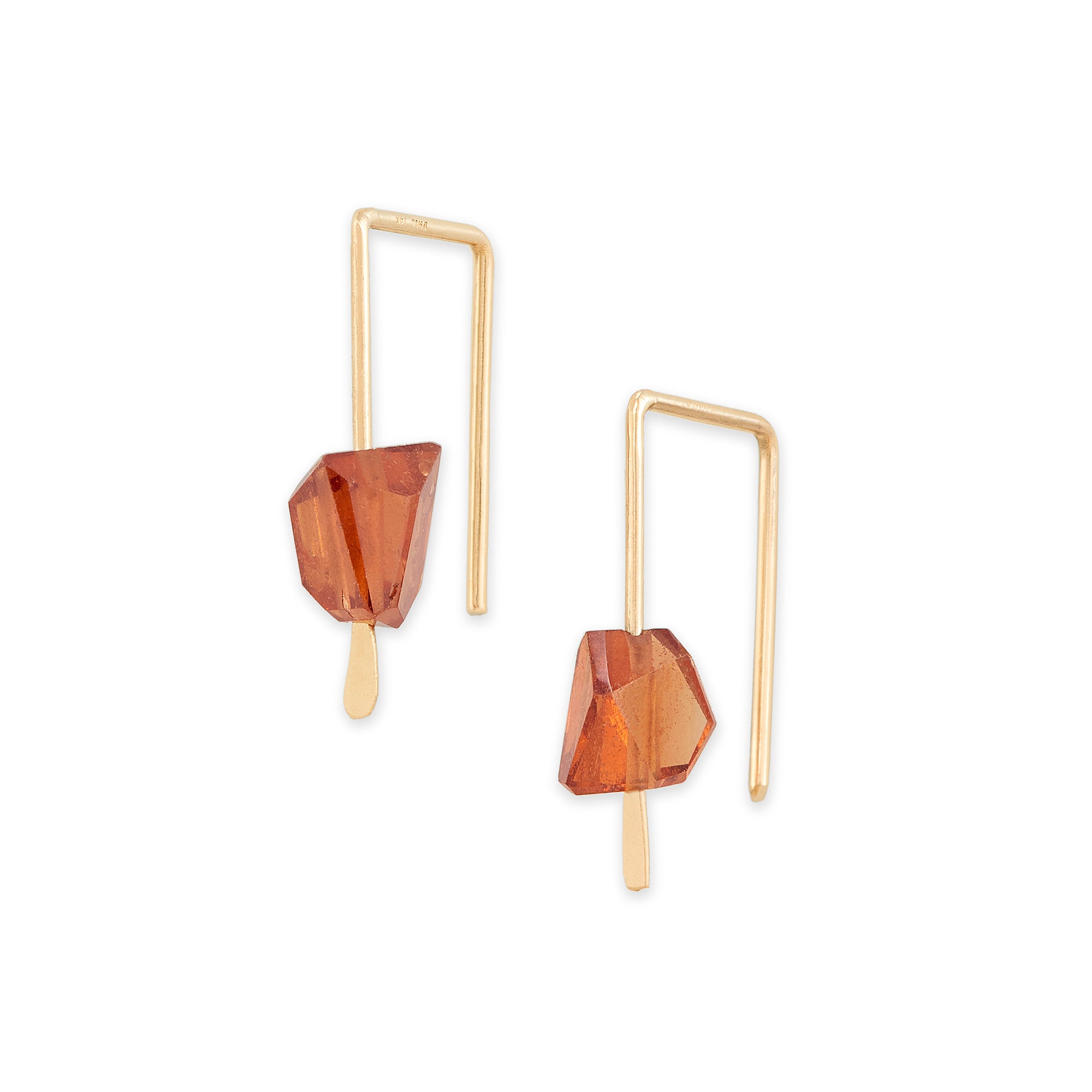 Small Hook with Hessonite Garnet