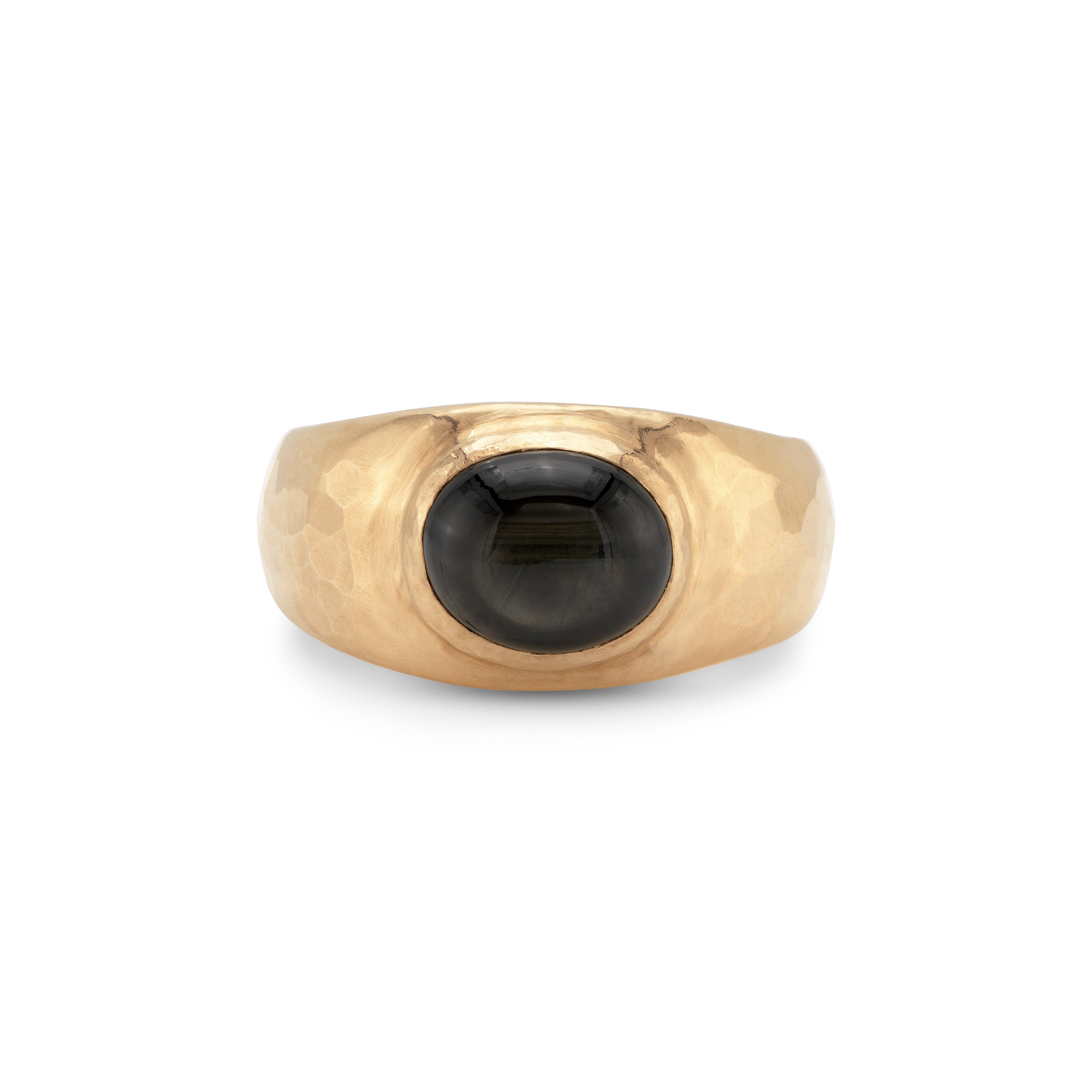 Black Sapphire Dome Ring