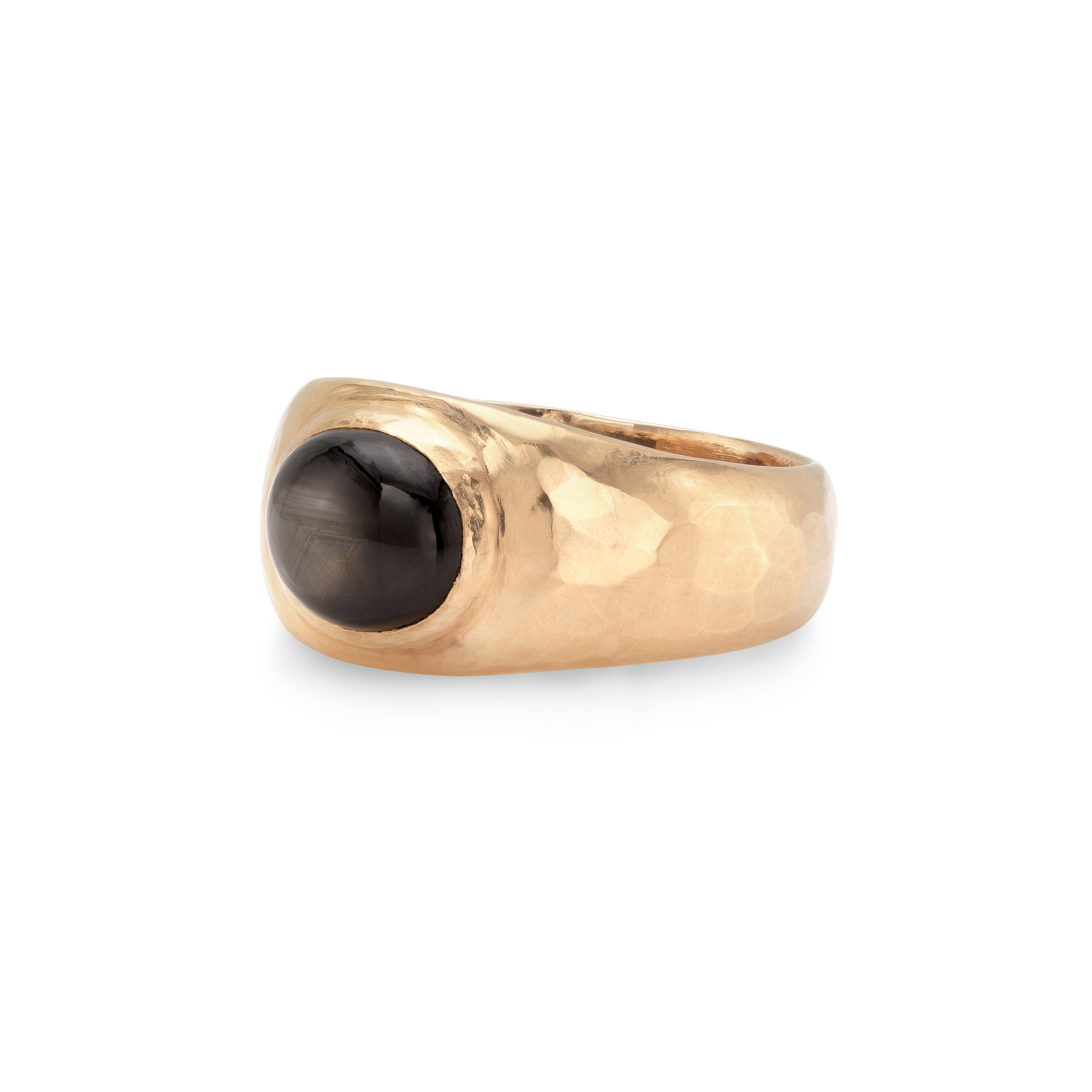 Black Sapphire Dome Ring