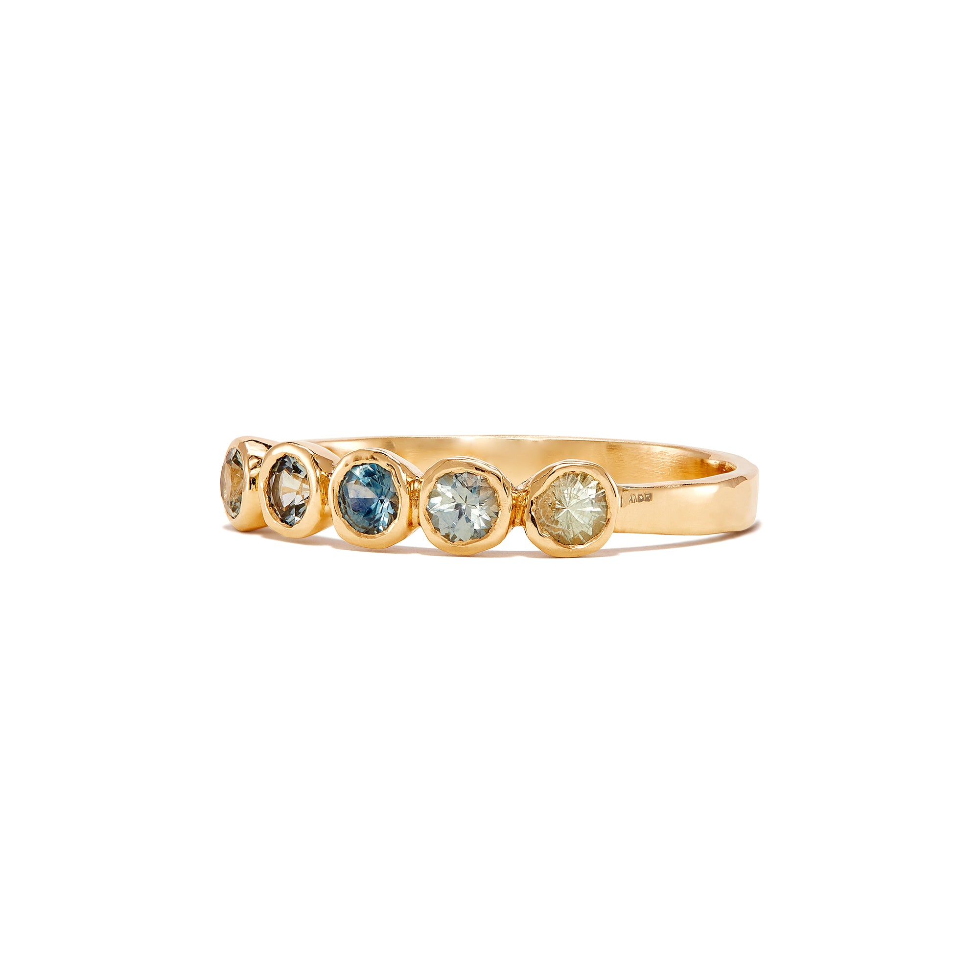 Limited Edition Blue Montana Sapphire Five Stone Ring