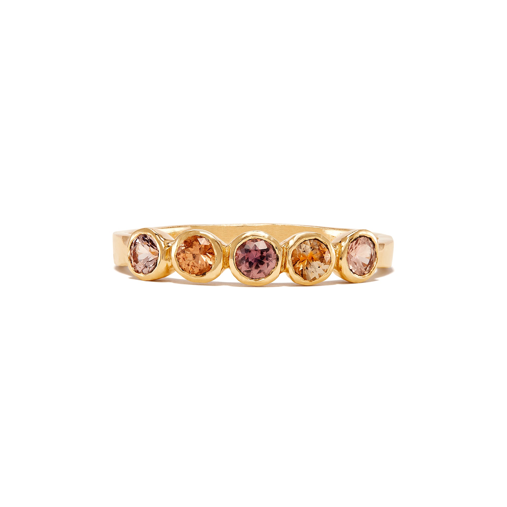 Limited Edition Pink Montana Sapphire Five Stone Ring