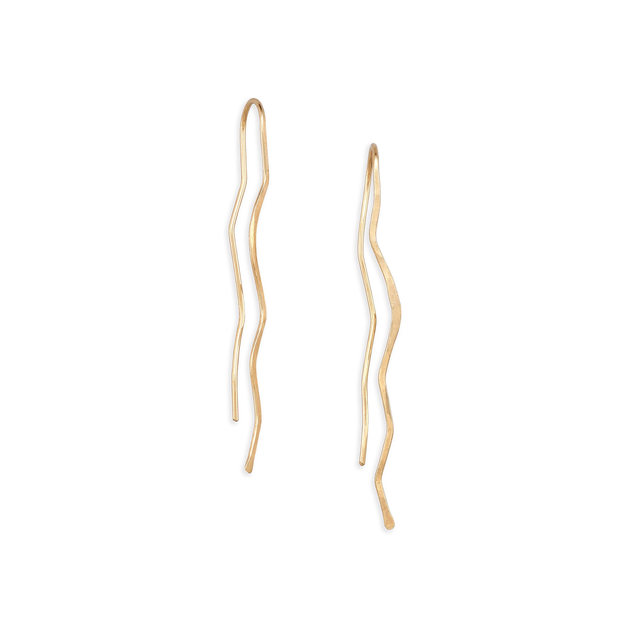 Kindness Moving Forward, Callen Thompson collaboration, 14k gold Buttress Hook Earrings