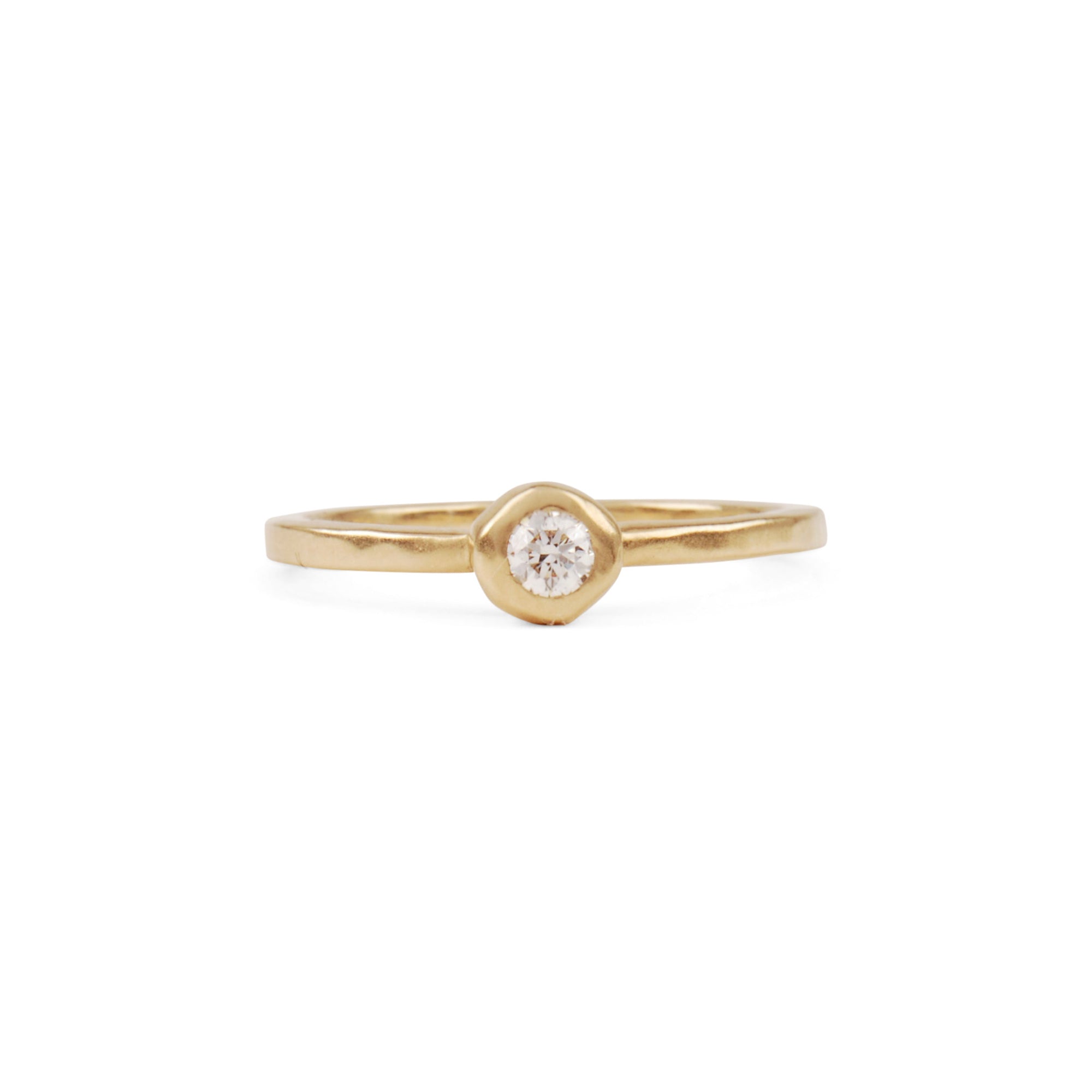 Minimal, organic, and unique, the Classic Diamond Solitaire Ring is the perfect way to commemorate a special occasion