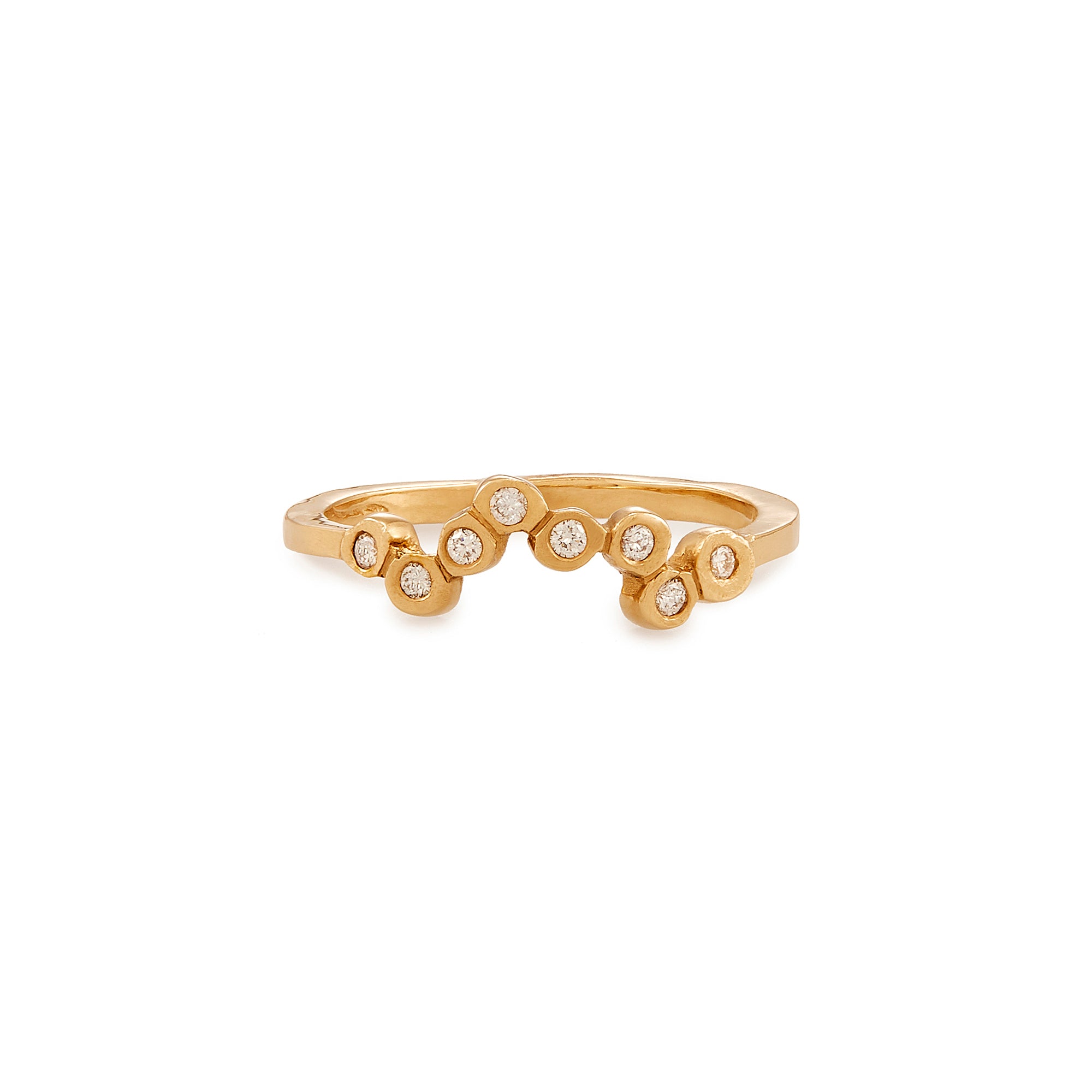  This unique Wave Contour Band makes a great complement to an engagement ring or as an addition to a stack.