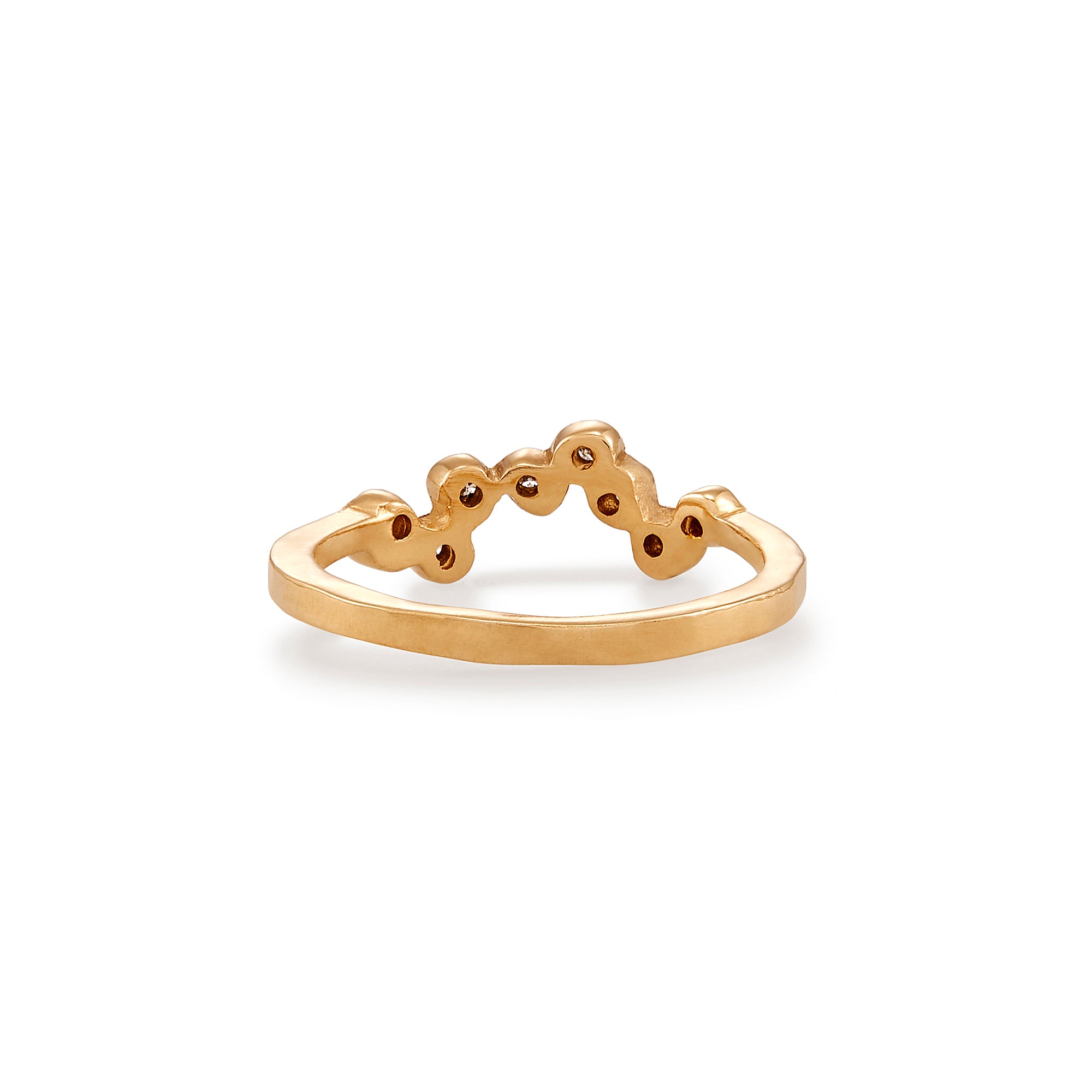 This unique Wave Contour Band makes a great complement to an engagement ring or as an addition to a stack.