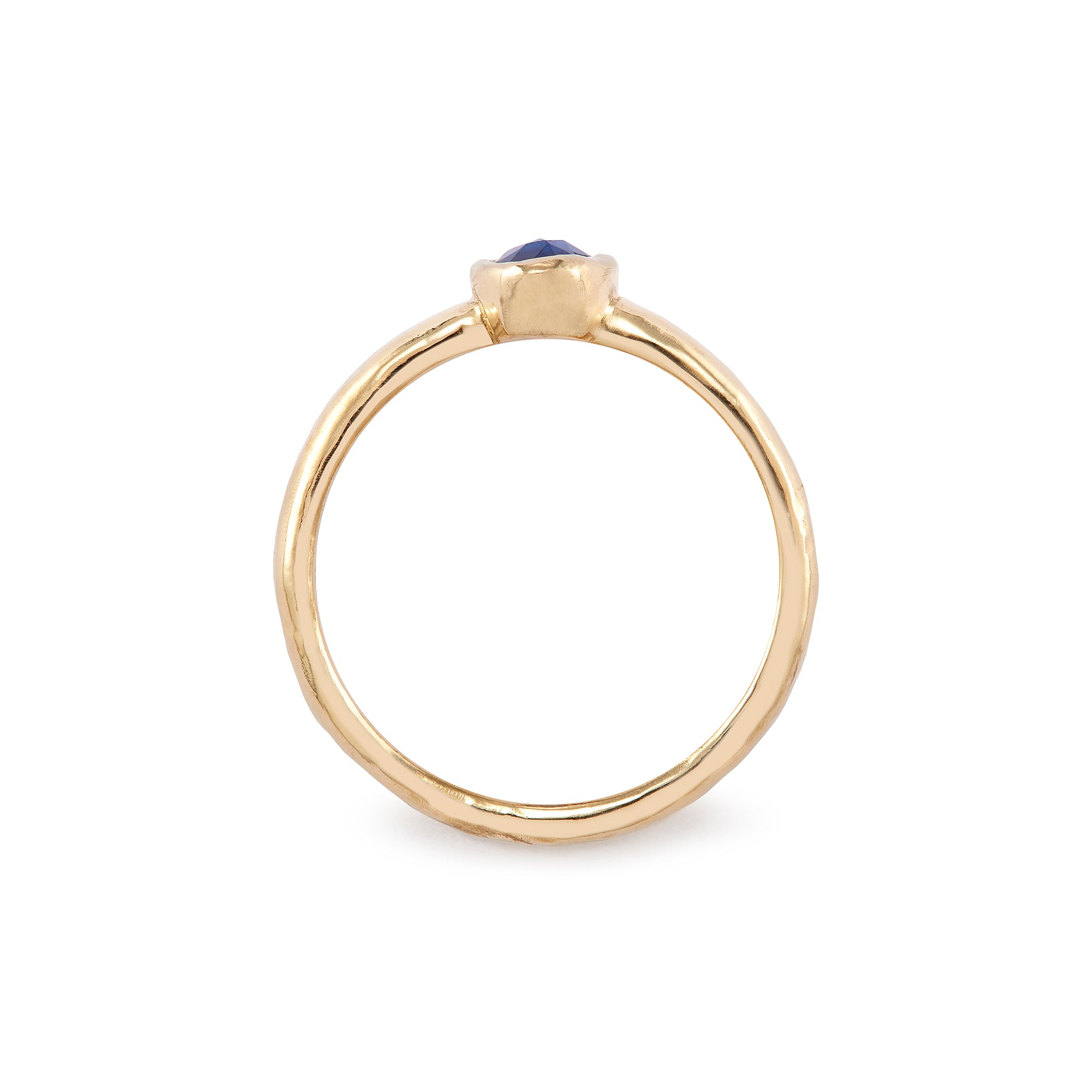 Pear Blue Sapphire Ring