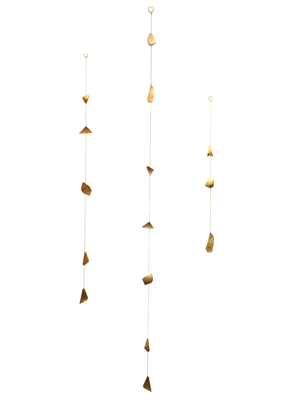 organic spirit chain | hand cut and hammered brass pieces connected with brass chain | #failjewelry 